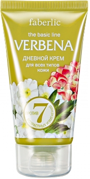 Косметическая компания Faberlic (Фаберлик). Линия "Verbena" - SPA уход за кожей лица и тела. Дневной крем для всех типов кожи "Летняя коллекция". Артикул 0809