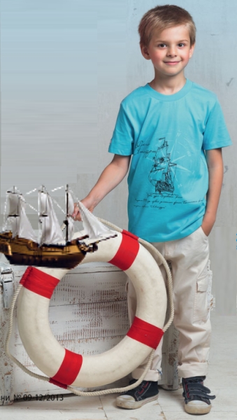 Ассортимент детской одежды Фаберлик "Стиль жизни" для мальчиков. Футболка для мальчика, с принтом "Штандарт". Модель М21. Размеры, состав, материал, цена, качество, отзывы @ Детская одежда торговой марки Faberlic (Фаберлик) 