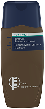 Faberlic FOR MEN. Шампунь "Баланс и питание". Артикул 0524